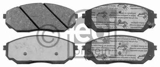 Комплект тормозных колодок, дисковый тормоз FEBI BILSTEIN 16471