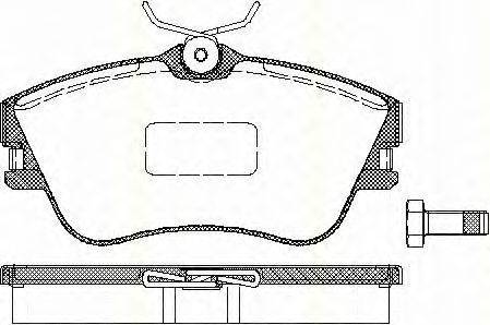 Комплект тормозных колодок, дисковый тормоз TRISCAN 8110 29001