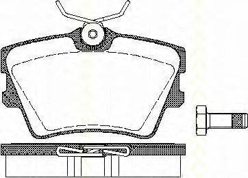 Комплект тормозных колодок, дисковый тормоз TRISCAN 8110 29014