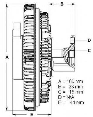 Сцепление, вентилятор радиатора BERU LK036