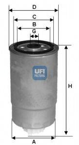 Топливный фильтр UFI 24.434.00