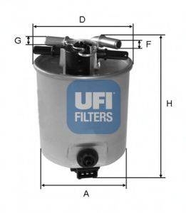 Паливний фільтр UFI 24.025.01