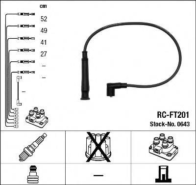 Комплект проводов зажигания NGK 0643