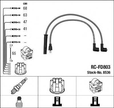 Комплект проводов зажигания NGK 8536