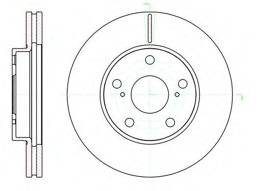 Тормозной диск ROADHOUSE 61043.10