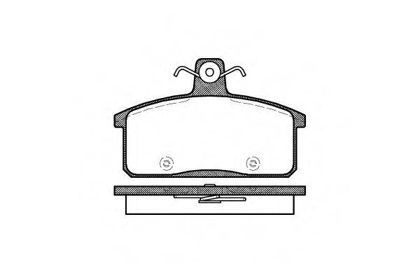 Комплект тормозных колодок, дисковый тормоз REMSA 0128.50
