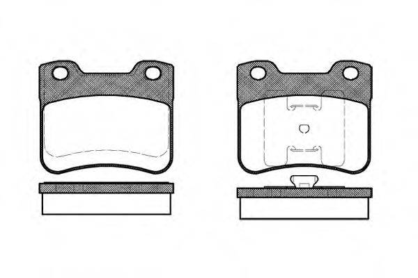 Комплект тормозных колодок, дисковый тормоз REMSA 0247.10