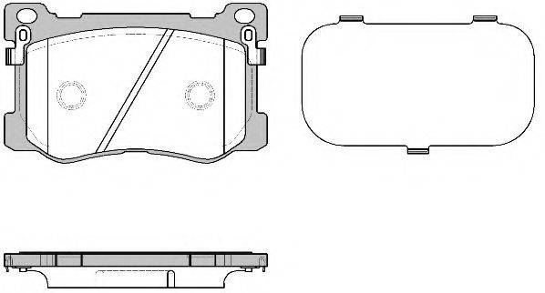 Комплект тормозных колодок, дисковый тормоз REMSA 1475.12