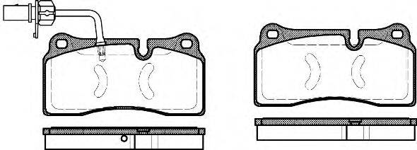 Комплект тормозных колодок, дисковый тормоз REMSA 0983.11