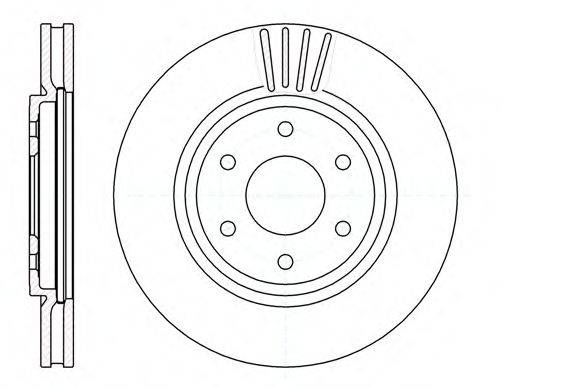 Тормозной диск REMSA 61037.10