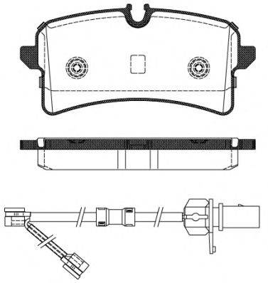 Комплект тормозных колодок, дисковый тормоз REMSA 1505.02