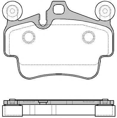 Комплект тормозных колодок, дисковый тормоз REMSA 0773.20