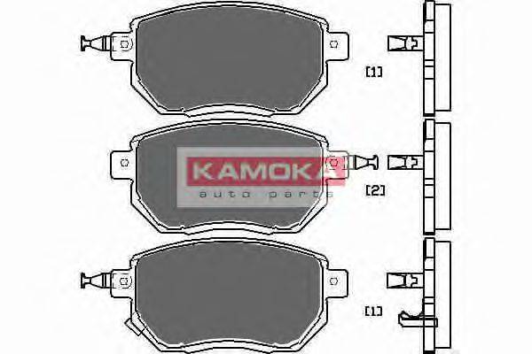 Комплект тормозных колодок, дисковый тормоз KAMOKA JQ101113