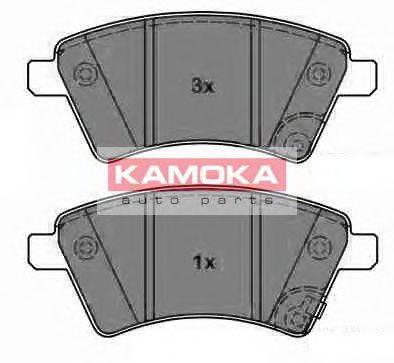 Комплект тормозных колодок, дисковый тормоз KAMOKA JQ1013750