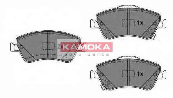 Комплект гальмівних колодок, дискове гальмо KAMOKA JQ1018092