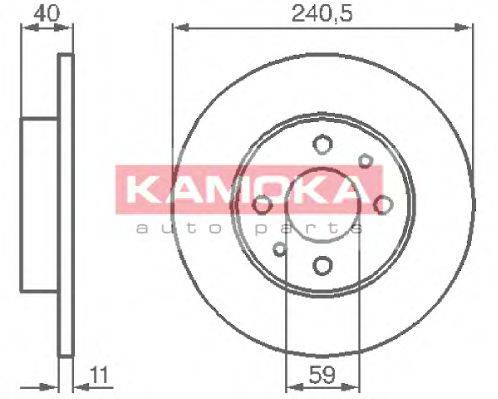 Тормозной диск KAMOKA 103280