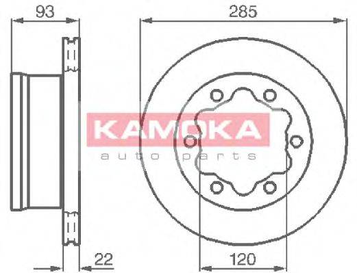 гальмівний диск KAMOKA 103382