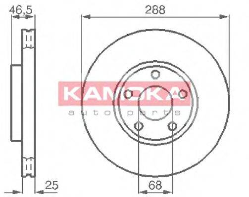 гальмівний диск KAMOKA 103640