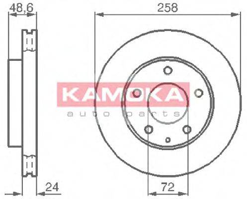 гальмівний диск KAMOKA 103992