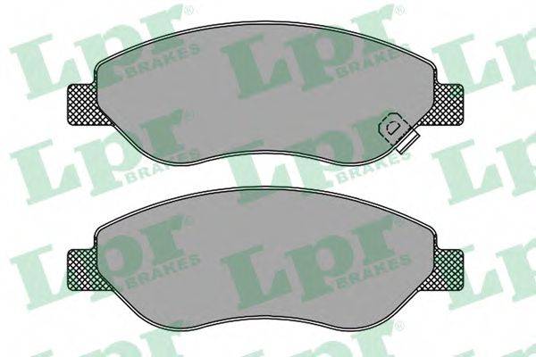 Комплект гальмівних колодок, дискове гальмо LPR 05P1490
