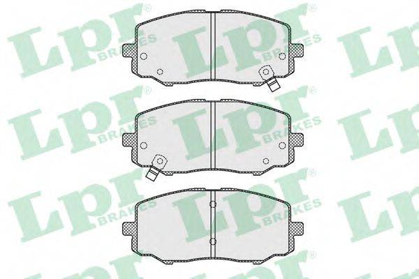 Комплект тормозных колодок, дисковый тормоз LPR 05P1633