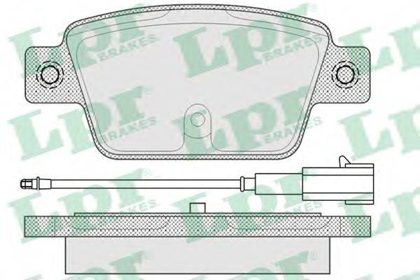 Комплект тормозных колодок, дисковый тормоз LPR 05P1676