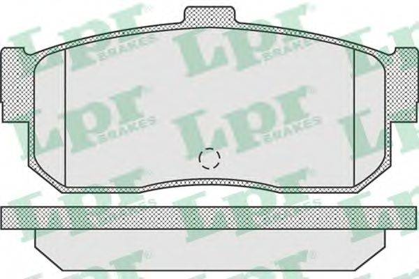 Комплект гальмівних колодок, дискове гальмо LPR 05P929