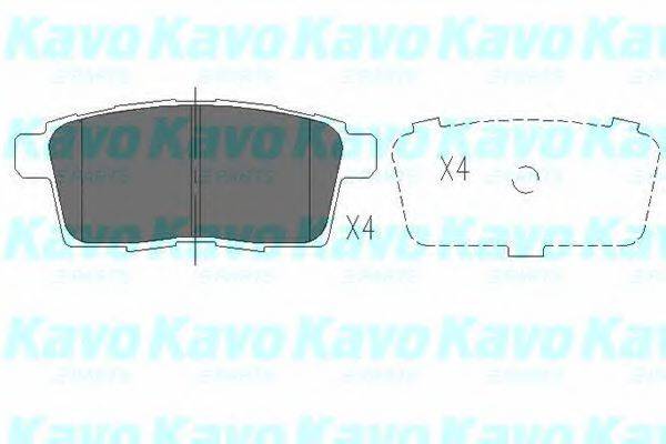 Комплект тормозных колодок, дисковый тормоз KAVO PARTS KBP-4559