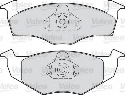 Комплект тормозных колодок, дисковый тормоз VALEO 598302
