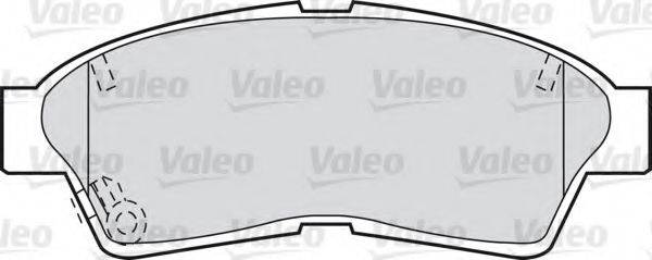 Комплект гальмівних колодок, дискове гальмо VALEO 598551