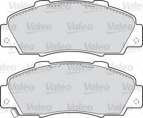 Комплект тормозных колодок, дисковый тормоз VALEO 598627