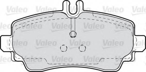 Комплект тормозных колодок, дисковый тормоз VALEO 598582