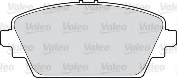Комплект гальмівних колодок, дискове гальмо VALEO 598451