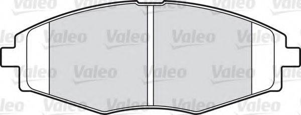 Комплект тормозных колодок, дисковый тормоз VALEO 598316