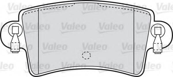 Комплект гальмівних колодок, дискове гальмо VALEO 598538