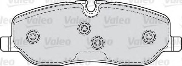 Комплект гальмівних колодок, дискове гальмо VALEO 598741