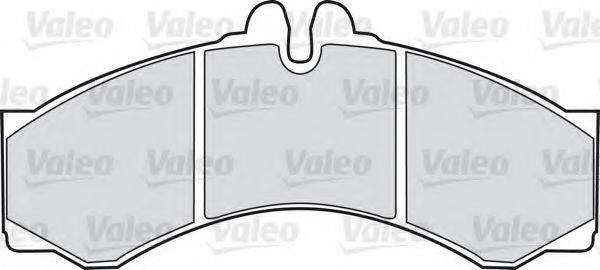 Комплект тормозных колодок, дисковый тормоз VALEO 541663
