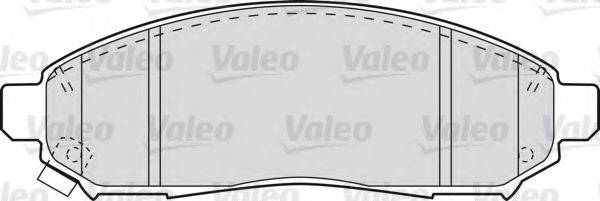 Комплект тормозных колодок, дисковый тормоз VALEO 598738