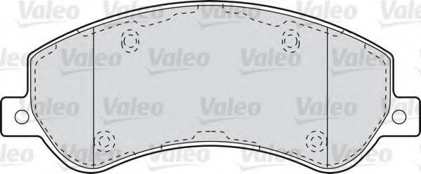 Комплект гальмівних колодок, дискове гальмо VALEO 598816