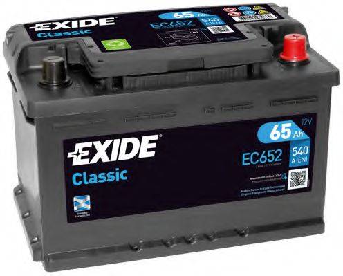 Стартерная аккумуляторная батарея; Стартерная аккумуляторная батарея EXIDE EC652