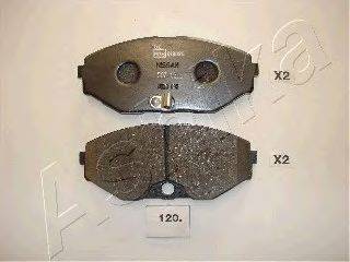 Комплект тормозных колодок, дисковый тормоз ASHIKA 50-01-120