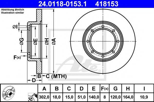 Тормозной диск ATE 24.0118-0153.1