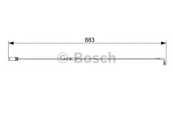 Сигнализатор, износ тормозных колодок BOSCH 1 987 473 005
