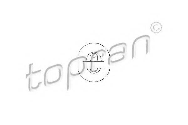 Кронштейн, глушитель TOPRAN 104 403