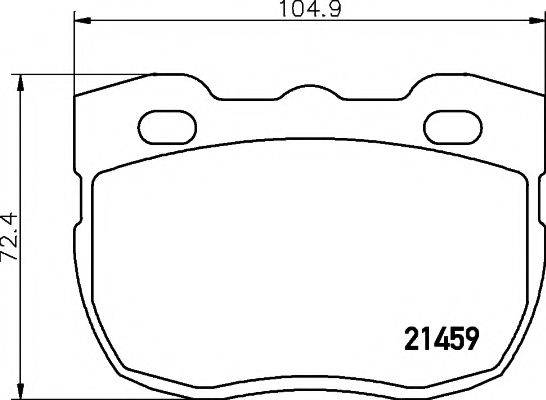 Комплект тормозных колодок, дисковый тормоз TEXTAR 2145901