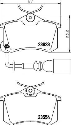Комплект тормозных колодок, дисковый тормоз TEXTAR 2382301