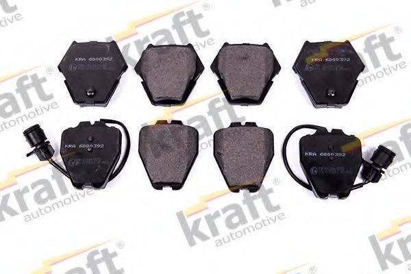 Комплект гальмівних колодок, дискове гальмо KRAFT AUTOMOTIVE 6000392