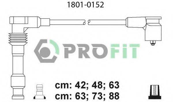 Комплект дротів запалення PROFIT 1801-0152