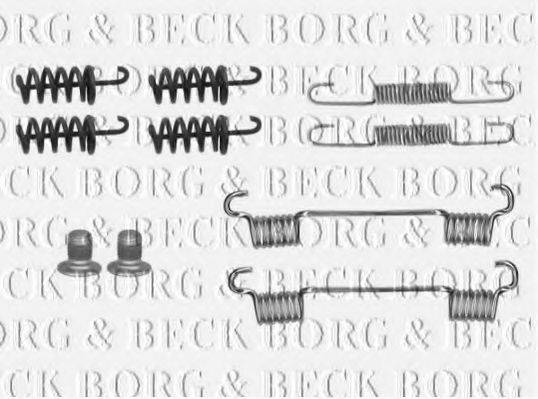 Комплектующие, колодки дискового тормоза BORG & BECK BBK6284