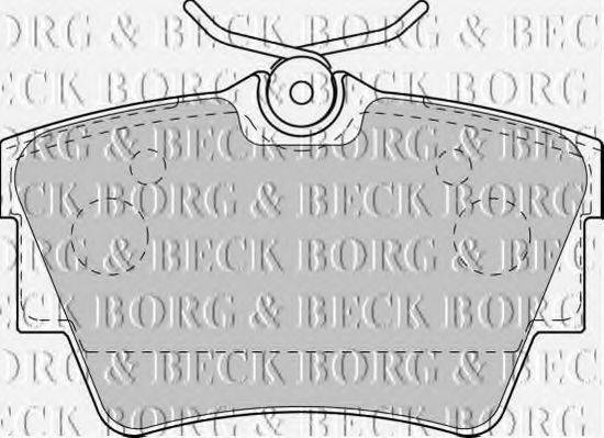 Комплект тормозных колодок, дисковый тормоз BORG & BECK BBP1813